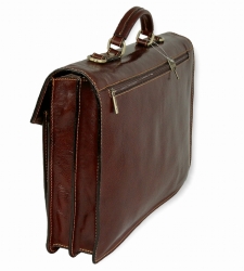 Kožená taška-aktovka IL GIGLIO - zadní strana tašky.