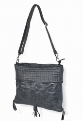 Větší kabelka CrossBody CASTELLA, šedá 