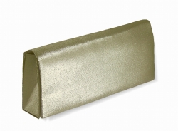 Zlatá společenská nylonová kabelka.