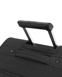 Cestovní kufr na kolečkách AIRTEX v černé barvě - vysouvací madlo.