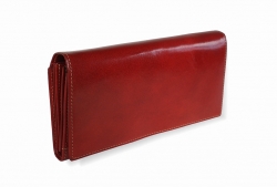 Kožená peněženka VERA PELLE, červená, R005