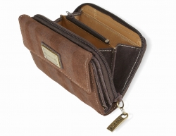 Luxusní dámská kožená peněženka B.CAVALLI s otevřenou kapsičkou na drobné.