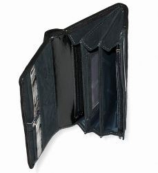 Luxusní dámská kožená peněženka B.CAVALLI - ukázka vnitřního členění.