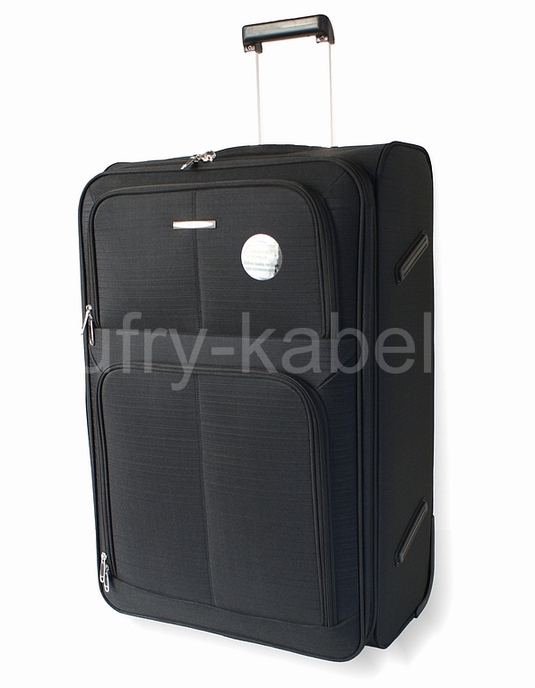 Cestovní kufr na kolečkách AIRTEX v černé barvě, velikost 28